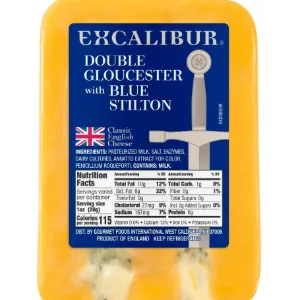 Excalibur Double Gloucester with Blue Stilton